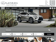 Tablet Screenshot of lexusofsaintjohn.com